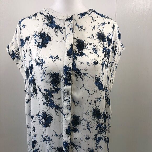 Just Female White Blue Marble Dress Size XS - Picture 4 of 12